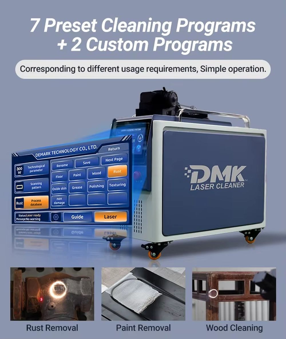 Portable Laser Rust Removal - DMK New air Cooling GT-500w Portable