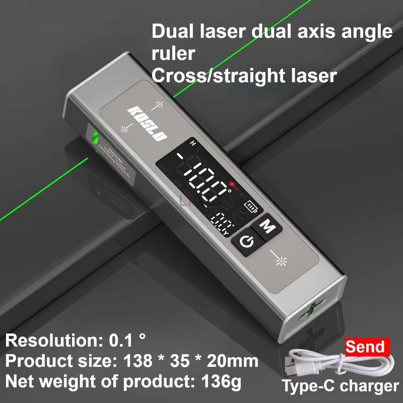Dual Laser Digital Inclinomete - Industrial Laser Alignment recension och pris
