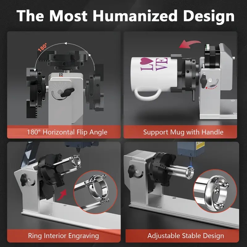 Universal Roller | 360° Rotati - Rotary Axis Laser Engraver recension och pris