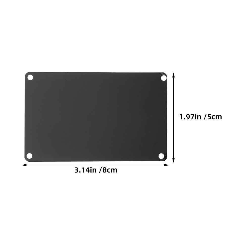 10Pcs Blank Aluminum Nameplate - Industrial Laser Engraver For Metal recension och pris