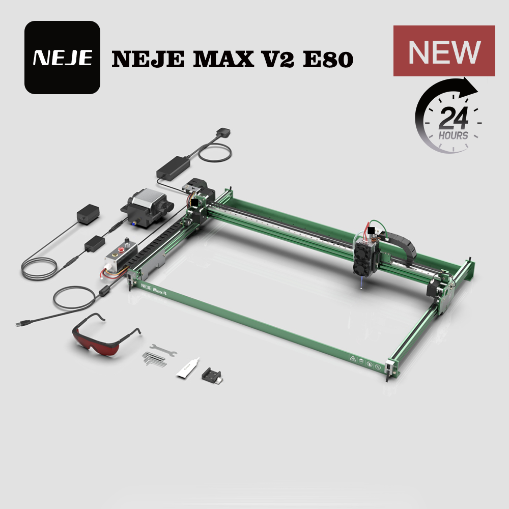 NEJE MAX V2 E80 80W 455nm Lase - Industrial Laser Engraver For Metal recension och pris